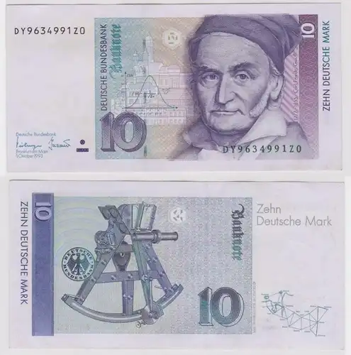 T146358 Banknote 10 DM Deutsche Mark Ro. 303a Schein 1.Okt. 1993 KN DY 9634991Z0