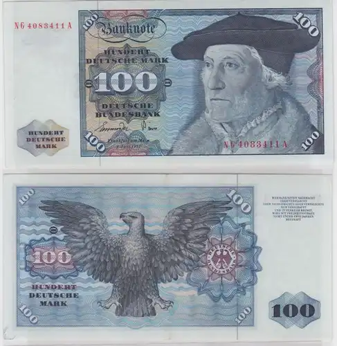 T146325 Banknote 100 DM Deutsche Mark Ro 278a Schein 1.Juni 1977 KN NG 4083411 A