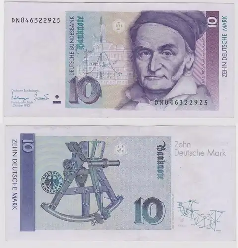T146224 Banknote 10 DM Deutsche Mark Ro. 303a Schein 1.Okt. 1993 KN DN 0463229Z5