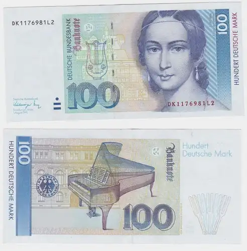 T146186 Banknote 100 DM Deutsche Mark Ro 300a Schein 1.Aug. 1991 KN DK 1176981L2
