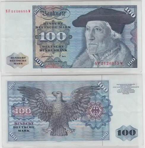 T146072 Banknote 100 DM Deutsche Mark Ro 278a Schein 1.Juni 1977 KN NF 2120855 W