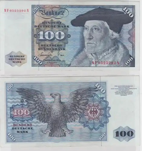 T146069 Banknote 100 DM Deutsche Mark Ro 278a Schein 1.Juni 1977 KN NF 0525292 N