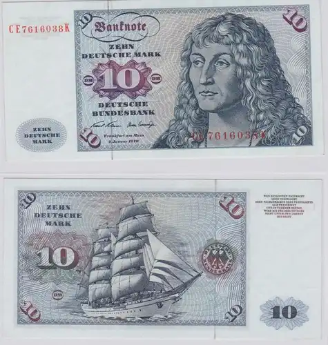 T146041 Banknote 10 DM Deutsche Mark Ro. 270b Schein 2.Jan. 1970 KN CE  K