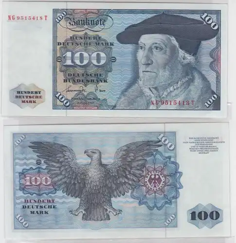 T146031 Banknote 100 DM Deutsche Mark Ro 278a Schein 1.Juni 1977 KN NG 9515418 T