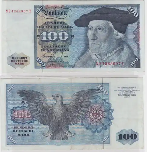 T146026 Banknote 100 DM Deutsche Mark Ro 278a Schein 1.Juni 1977 KN NF 4868907 Y