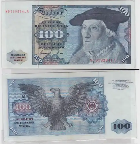T146023 Banknote 100 DM Deutsche Mark Ro 278a Schein 1.Juni 1977 KN NG 6182641 A