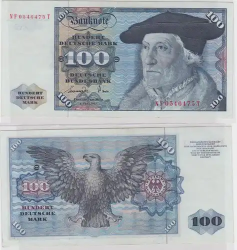 T146014 Banknote 100 DM Deutsche Mark Ro 278a Schein 1.Juni 1977 KN NF 0546475 T