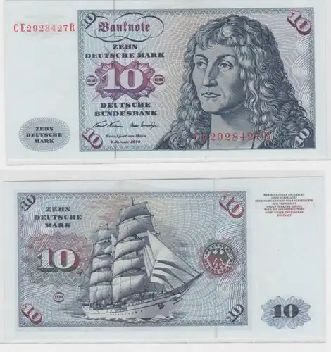 T145712 Banknote 10 DM Deutsche Mark Ro. 270b Schein 2.Jan. 1970 KN CE 2928427 R