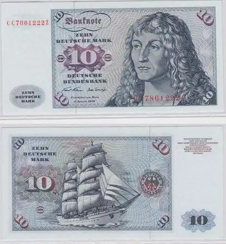 T145532 Banknote 10 DM Deutsche Mark Ro. 270a Schein 2.Jan. 1970 KN CC 7861222 Z