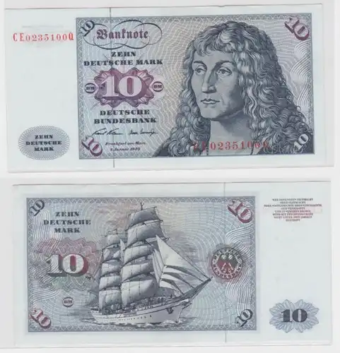 T145396 Banknote 10 DM Deutsche Mark Ro. 270b Schein 2.Jan. 1970 KN CE  Q