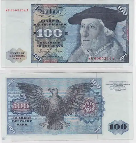 T145383 Banknote 100 DM Deutsche Mark Ro 278a Schein 1.Juni 1977 KN NG  A