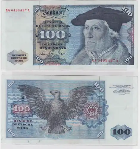 T144549 Banknote 100 DM Deutsche Mark Ro 278a Schein 1.Juni 1977 KN NG 0498497 A