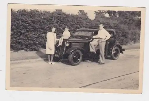 27013 Foto Auto Oldtimer Familienausflug um 1930