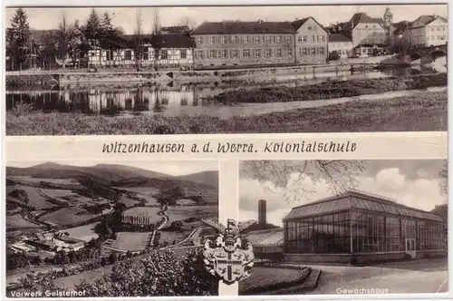 67108 Mehrbild Ak Witzenhausen an der Werra Kolonialschule 1953