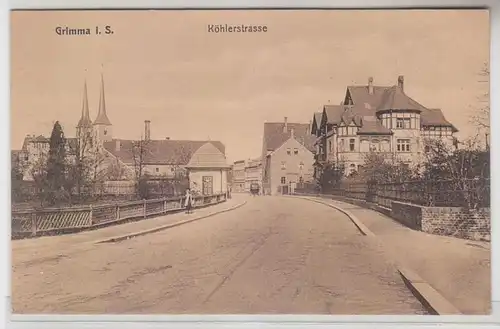 67049 Ak Grimma in Sachsen Köhlerstrasse um 1910