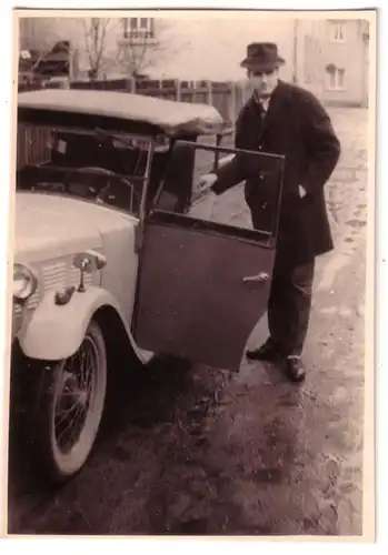 66916 Photo originale vieille marque automobile Adler vers 1940