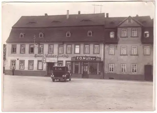 66903 Original Foto Frohburg Hotel Roter Hirsch um 1930