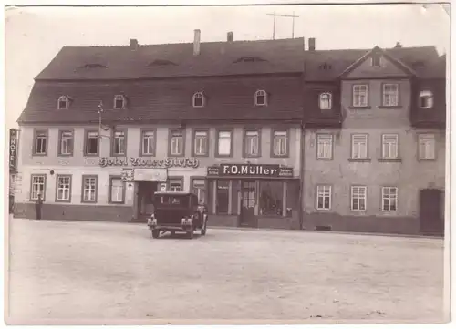 66903 Photo originale Frohburg Hotel Roter Hirsch vers 1930