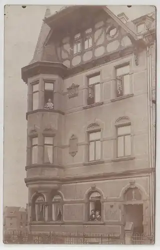 66706 Foto Ak Göschwitz ? bei Jena Wohnhaus um 1920