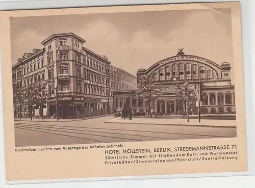 66698 Ak Berlin Hotel Hollstein Stresemannstrasse 71, vers 1930