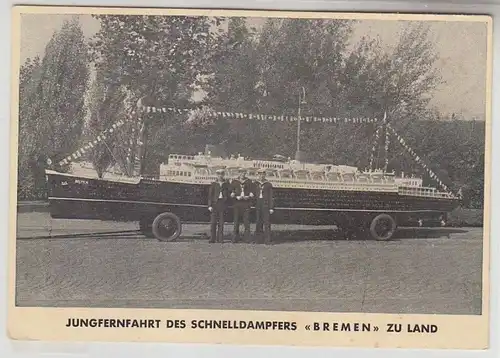 66695 Ak Junglehrung der Vittelvaser "Bremen" à terre vers 1935