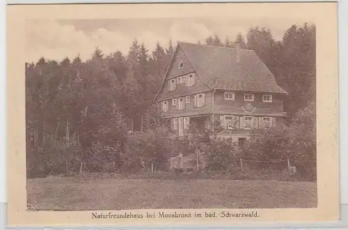 66683 Ak Maison d'amis de la nature près de Moosbronn dans la Forêt Noire bavaroise vers 1930