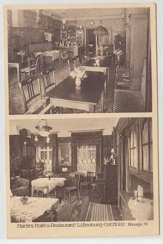 66672 Multi-image Ak Lütjenburg Est-Holstein Hartz's Hotel et Restaurant vers 1920
