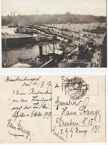 66651 Ak mit Feldpoststempel Türkei Feldpost Militär Mission Konstantinopel 1917