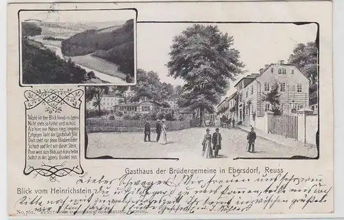 66636 Mehrbild Ak Gasthaus der Brüdergemeinde in Ebersdorf Reuss 1907