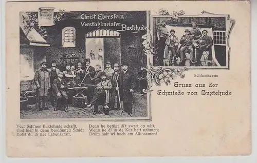 66565 Mehrbild Ak Gruß aus der Schmiede von Buxtehude 1910