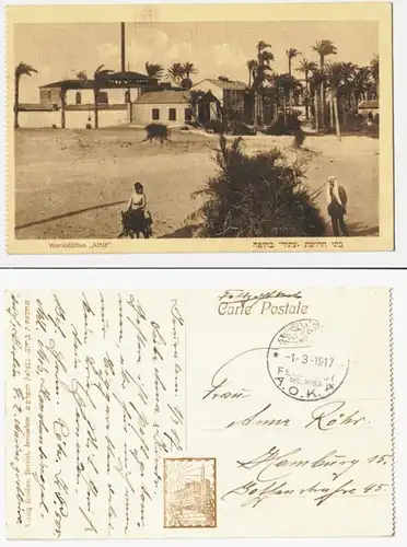 66539 Ak mit Feldpoststempel Türkei Feldpost Militär Mission A.O.K.4. 1917