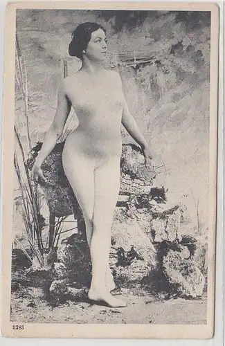 66529 Erotik Ak weiblicher Akt, Frauenakt um 1910