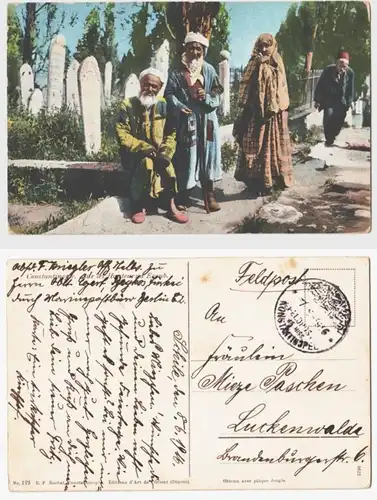 66516 Ak mit Feldpoststempel Türkei Feldpost Militär Mission Konstantinopel 1916