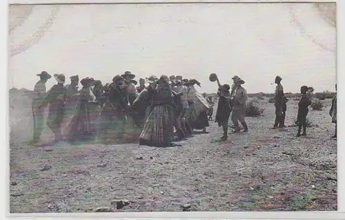 66500 Ak Deutsch Süd West Afrika "Hottentotten beim Riettanz" Nr.8163 um 1905