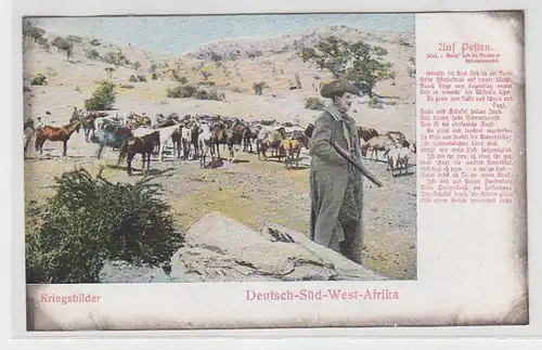 66492 Ak allemand Sud-Ouest Afrique Images de guerre "Sur Poste" Nr.6040 vers 1905