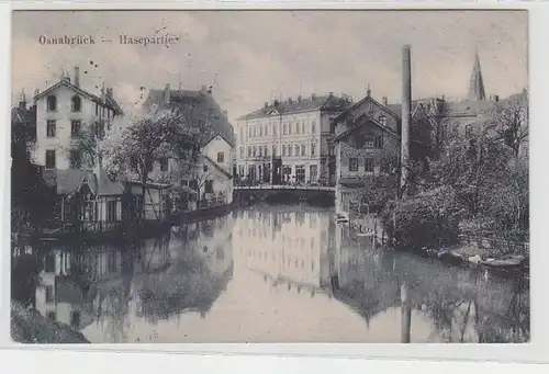 66473 Ak Osnabrück Hasepartie 1919