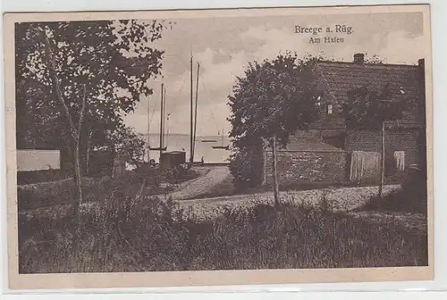 66384 Ak Breege sur les remblais au port vers 1920