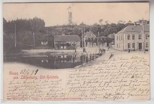 66345 Ak Salutation de Lütjenburg Est Holstein Vue du village 1899