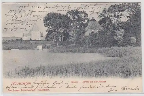 66326 Ak Hadersleben Starup église à la Föhrde 1904