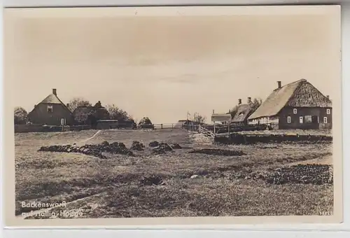 66289 Ak Backenswarft auf Hallig Hooge um 1930