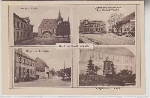 66232 Mehrbild Ak Gruß aus Großbrembach Gasthof usw. 1933