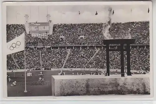 66222 Ak Berlin Olympische Spiele 1936 Olympisches Feuer im Stadion