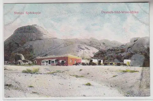 66157 Ak Deutsch Süd West Afrika "Station Spitzkopje" Nr.6015 um 1905