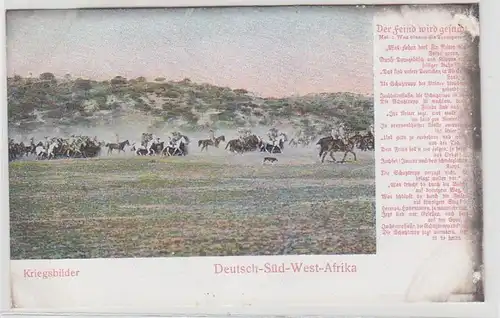 66155 Ak Deutsch Süd West Afrika Kriegsbilder "Der Feind wird gesucht" Nr.6031