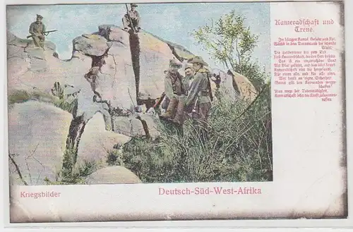 66146 Ak Deutsch Süd West Afrika Kriegsbilder "Kameradschaft und Treue" Nr.6026