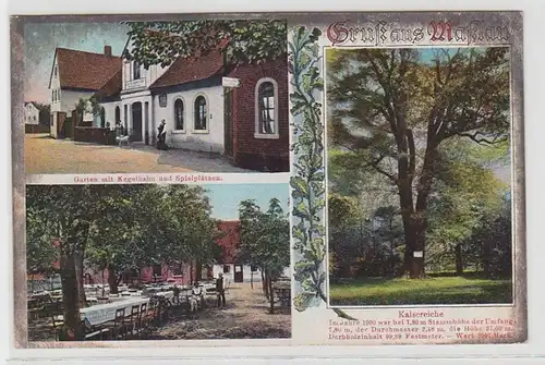 66132 Mehrbild Ak Gruß aus Maßlau Gasthof zur grünen Aue 1913