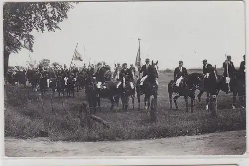 66106 Foto Ak Tönning Reiter zum Fest 9.-12. Juli 1927