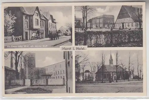 66098 Multi-image Ak Horst in Holstein Magasin Johs. Wulf 1954