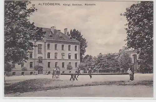 65998 Ak Altdöbern königliches Seminar Rückseite 1912