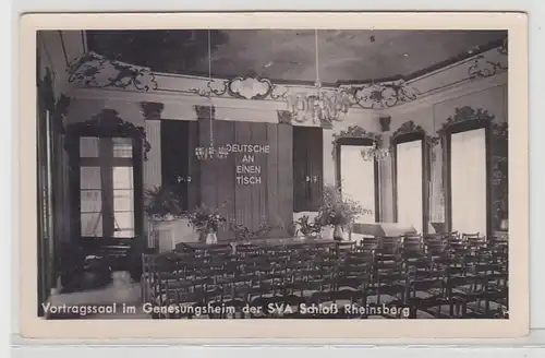 65986 Ak Vortragssaal im Genesungsheim der SVA Schloß Rheinsberg um 1946
